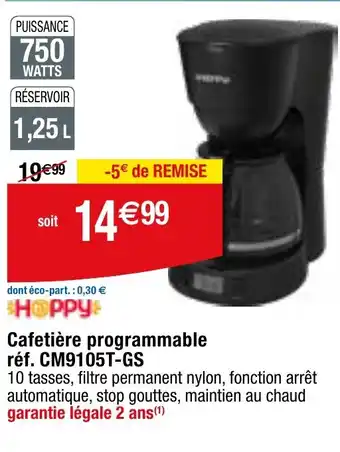 Migros Cafetière programmable réf. CM9105T-GS offre
