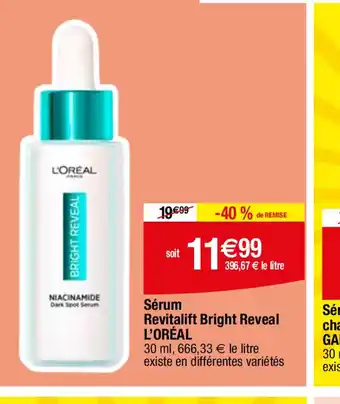 Migros Sérum anti-imperfections charbon GARNIER offre