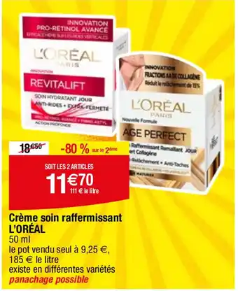 Migros Crème soin raffermissant L'ORÉAL offre