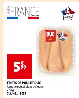 Auchan Supermarché DUC FILETS DE POULET offre