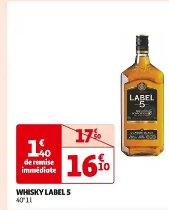 Auchan Supermarché LABEL 5 WHISKY offre