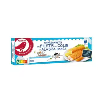 Auchan Bâtonnets De Filets De Colin D'alaska Panés Surgelés Auchan offre