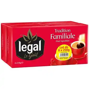 Auchan Café Moulu Tradition Familiale Legal offre