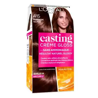 Auchan Coloration Marron Glacé Casting Crème Gloss L'oreal offre