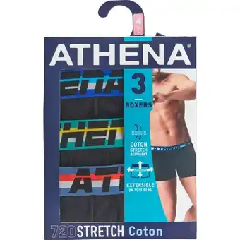 Auchan Boxers Homme Micro Ou Coton Stretch Athena offre