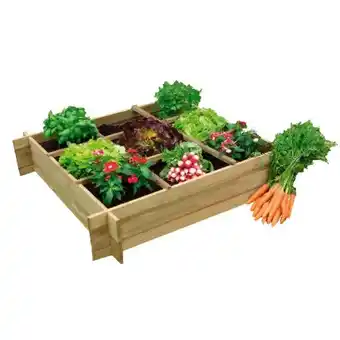 Auchan Carré Potager Avec Séparateurs Gardenstar offre