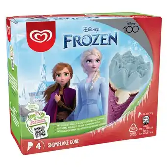 Auchan Cônes Elsa La Reine Des Neiges Vanille Disney offre