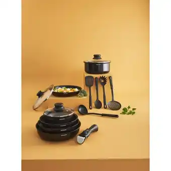 Auchan Set À Poignée Amovible 15 Pièces offre