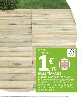 E.Leclerc Jardi DALLE TERRASSE offre