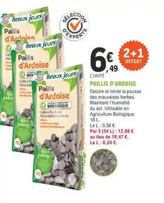 E.Leclerc Jardi PAILLIS D'ARDOISE offre