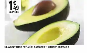Casino Shop AVOCAT HASS PRÉ-MÛRI CATÉGORIE 1 CALIBRE 203/243 G offre
