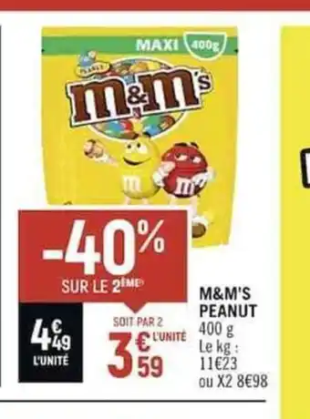 Casino Shop M&M'S PEANUT offre
