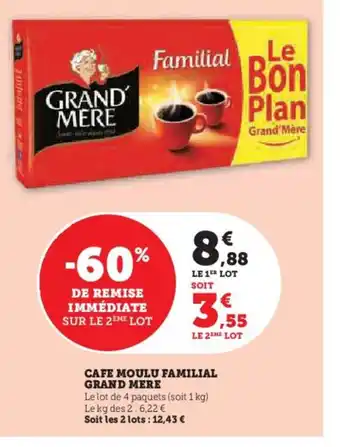 Hyper U CAFE MOULU FAMILIAL offre