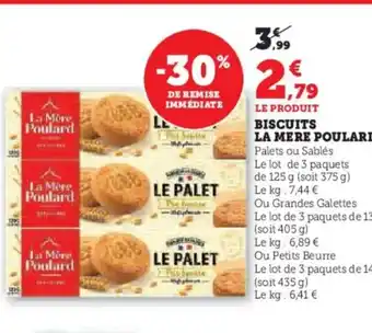 Hyper U BISCUITS LA MERE POULARD offre