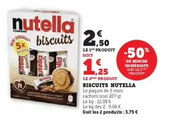 Hyper U BISCUITS NUTELLA offre