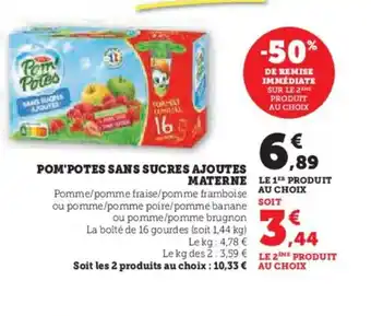 POM'POTES SANS SUCRES AJOUTES