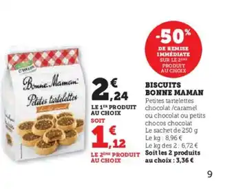 Hyper U BISCUITS BONNE MAMAN offre