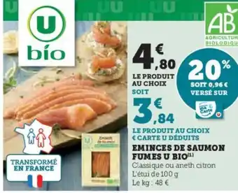 Hyper U EMINCES DE SAUMON offre