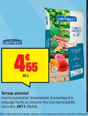 Bricorama Terreau universel offre