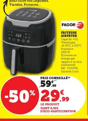 Hyper U FRITEUSE AIRFRYER offre