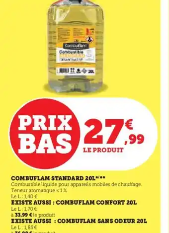 Hyper U COMBUFLAM STANDARD 201 offre
