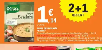 E.Leclerc SOUPE DESHYDRATÉE "KNORR" offre