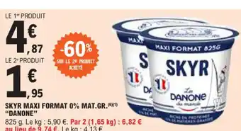 E.Leclerc SKYR MAXI FORMAT 0% MAT.GR. DANONE" offre