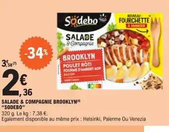 E.Leclerc SALADE & COMPAGNIE BROOKLYN(4) "SODEBO" offre