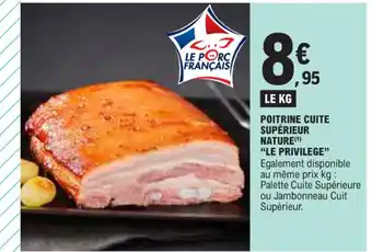 E.Leclerc POITRINE CUITE SUPÉRIEUR NATURE offre