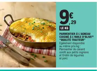 E.Leclerc PARMENTIER À L'AGNEAU CUISINÉ À L'HUILE D'OLIVE offre