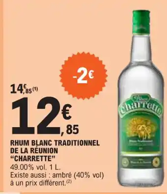 E.Leclerc RHUM BLANC TRADITIONNEL offre