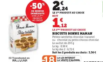 U Express LE 2ÈME PRODUIT AU CHOIX BISCUITS BONNE MAMAN offre