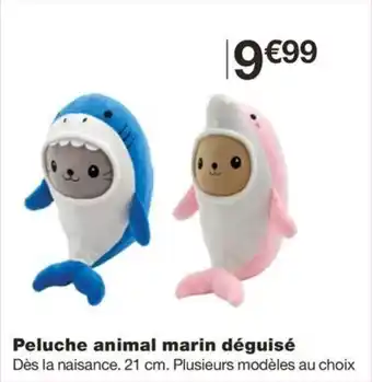 Monoprix Peluche animal marin déguisé offre