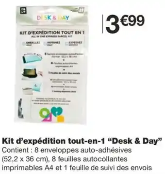 Monoprix Kit d'expédition tout-en-1 "Desk & Day" offre