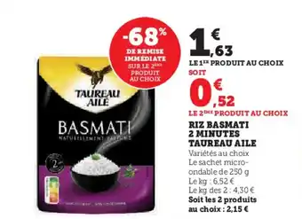 U Express RIZ BASMATI 2 MINUTES TAUREAU AILE offre