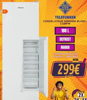 CONGELATEUR ARMOIRE BLANC / C188FW
