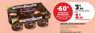 Super U DESSERT LACTE MAMIE NOVA(2) offre