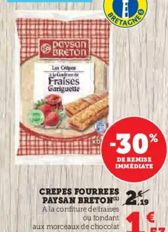 Super U CREPES FOURREES PAYSAN BRETON offre