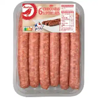 Auchan 6 Chipolatas Supérieures Auchan offre