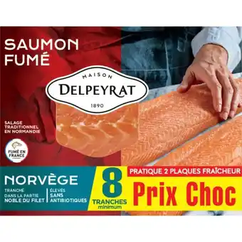 Auchan Saumon Fumé De Norvège Delpeyrat offre