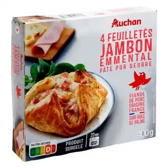 Auchan Feuilletés Jambon Emmental Surgelés Auchan offre