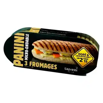 Auchan Panini Micro Ondable 3 Fromages Sapresti offre