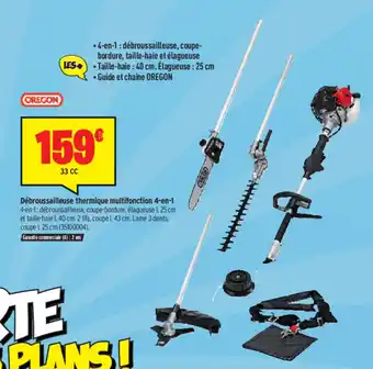 Bricorama Débroussailleuse thermique multifonction 4-en-1 offre