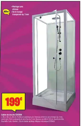 Cabine de douche Cocoon