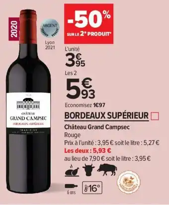 Carrefour Contact Château Grand Campsec offre