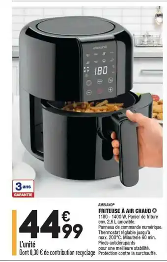 ALDI Ambiano Friteuse à Air Chaud offre