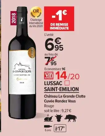 Carrefour Contact Lussac Saint-Emilion offre
