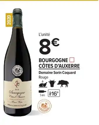 Carrefour Contact Bourgogne Côtes D'Auxerre offre