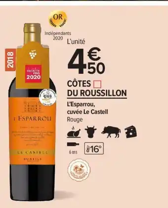 Carrefour Contact Cotes Du Roussillon offre