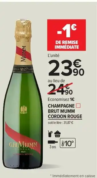 Champagne Brut Mumm Cordon Rouge